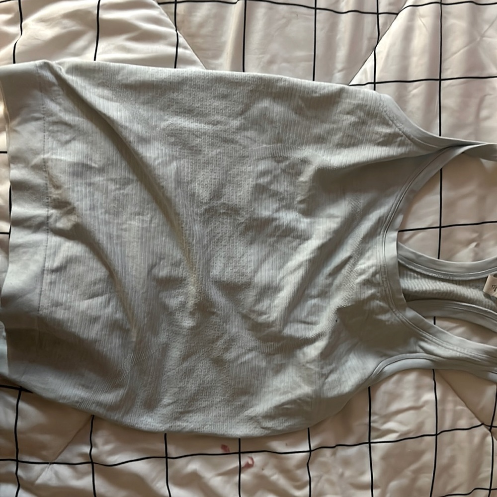 size 2 light baby blue lululemon tank top